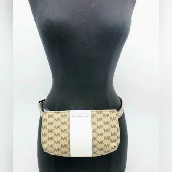 MICHAEL KORS REAL GENUINE LEATHER BELT BAG EUC Restock... Michael Kors Signature Logo Cardcase and Belt  main image 3